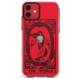 The World Tarot Card - Transparent Slim TPU Phone Case for iPhone 11