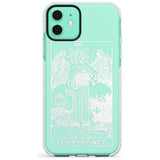 Temperance Tarot Card - White Transparent Slim TPU Phone Case for iPhone 11