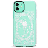 The World Tarot Card - White Transparent Slim TPU Phone Case for iPhone 11