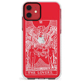 The Lovers Tarot Card - White Transparent Slim TPU Phone Case for iPhone 11