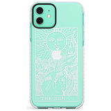 The Sun Tarot Card - White Transparent Slim TPU Phone Case for iPhone 11