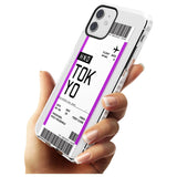 Tokyo Boarding Pass iPhone Case   Custom Phone Case - Case Warehouse