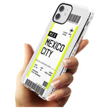 Mexico City Boarding Pass iPhone Case   Custom Phone Case - Case Warehouse