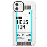 Houston Boarding Pass iPhone Case  Impact Case Custom Phone Case - Case Warehouse