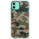 Green and Brown Camo Impact Phone Case for iPhone 11