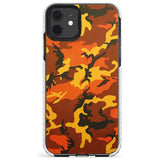 Orange Camo Impact Phone Case for iPhone 11