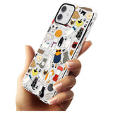 Cartoon Cat Collage - Colour Slim TPU Phone Case for iPhone 11