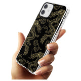 Black and Gold Dragon Pattern Impact Phone Case for iPhone 11