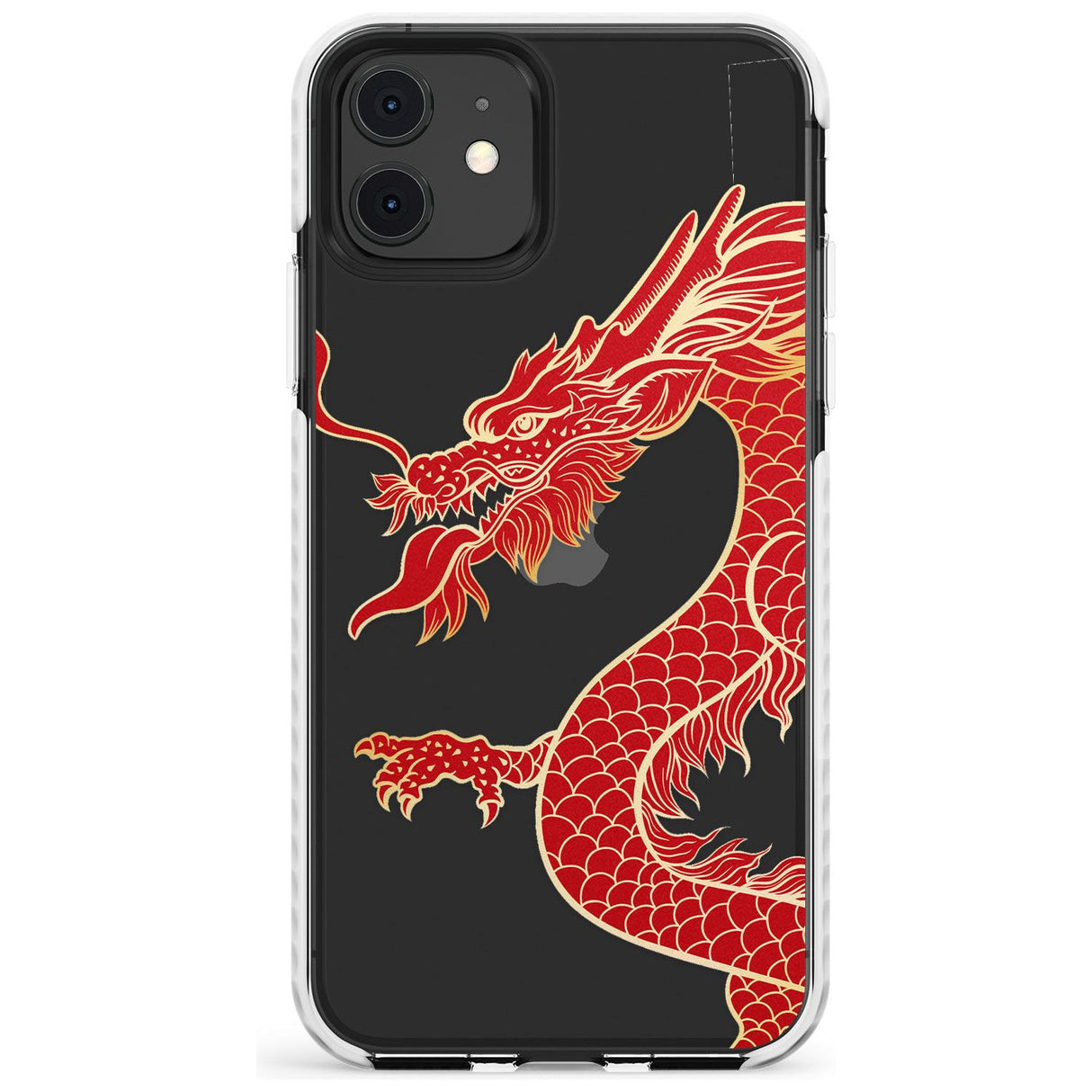 Large Black Dragon Impact Phone Case for iPhone 11