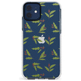 Christmas Holly Pattern Impact Phone Case for iPhone 11