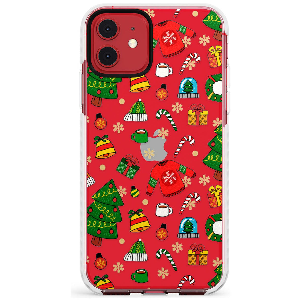 Christmas Mixture Pattern Impact Phone Case for iPhone 11