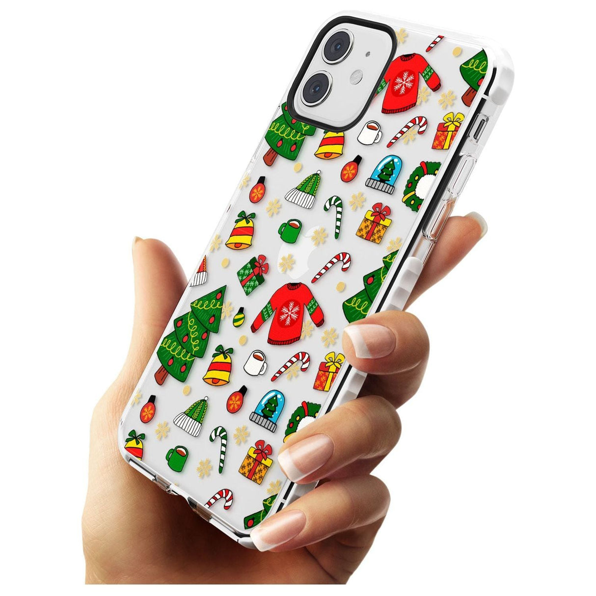 Christmas Mixture Pattern Impact Phone Case for iPhone 11