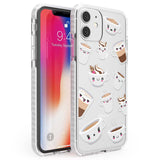 Coffee Faces Phone Case iPhone 11 / Impact Case,iPhone 12 / Impact Case,iPhone 12 Mini / Impact Case Blanc Space