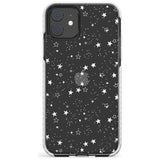 White Stars on Clear Impact Phone Case for iPhone 11, iphone 12