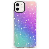 White Stars on Pastels Slim TPU Phone Case for iPhone 11