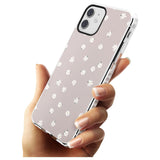 Painted Daises - Dark Pink Cute Floral Design Slim TPU Phone Case for iPhone 11