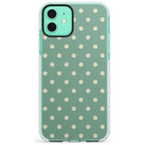 Daisy Pattern - Teal Cute Floral Daisy Design Slim TPU Phone Case for iPhone 11