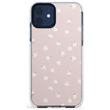 Painted Daises on Pink - Cute Floral Daisy Design Slim TPU Phone Case for iPhone 11