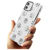 Clear Dice Pattern Impact Phone Case for iPhone 11