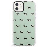 Dachshund Dog Pattern Impact Phone Case for iPhone 11