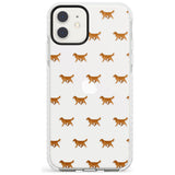 Golden Retriever Dog Pattern Clear Phone Case iPhone 11 / Impact Case,iPhone 12 / Impact Case,iPhone 12 Mini / Impact Case Blanc Space