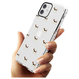 Beagle Dog Pattern Clear Impact Phone Case for iPhone 11