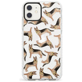 German Shepherd Watercolour Dog Pattern Impact Phone Case for iPhone 11