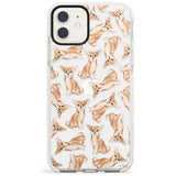 Chihuahua Watercolour Dog Pattern Impact Phone Case for iPhone 11