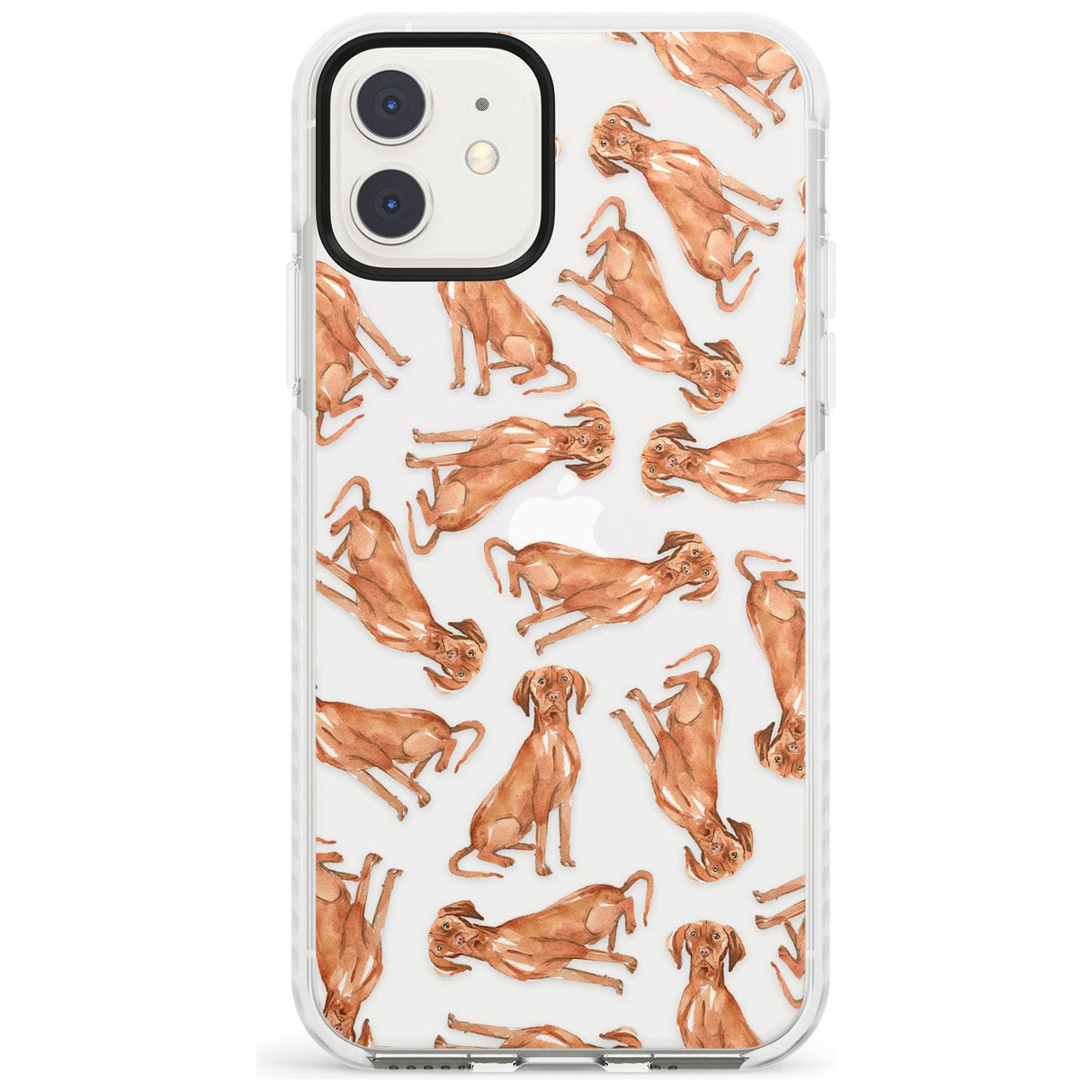 Hungarian Vizsla Watercolour Dog Pattern Impact Phone Case for iPhone 11