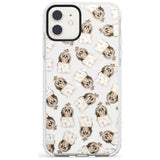 Shih tzu (Long Hair) Watercolour Dog Pattern Impact Phone Case for iPhone 11