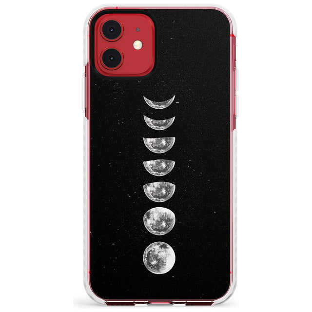 Light Watercolour Moons Slim TPU Phone Case for iPhone 11