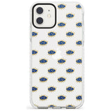 Gold Eyes (Clear) Psychedelic Eyes Pattern Impact Phone Case for iPhone 11