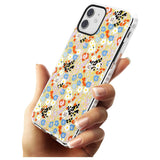 Busy Floral Mix: Transparent Slim TPU Phone Case for iPhone 11