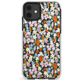 Energetic Floral Mix: Transparent Slim TPU Phone Case for iPhone 11