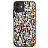 Energetic Floral Mix: Solid Slim TPU Phone Case for iPhone 11