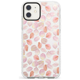 Pink Petals Transparent Design Impact Phone Case for iPhone 11