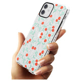 Red Berries Transparent Floral Impact Phone Case for iPhone 11