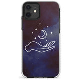 Floating Moon Above Hand Slim TPU Phone Case for iPhone 11