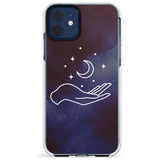 Floating Moon Above Hand Slim TPU Phone Case for iPhone 11