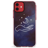 Floating Moon Above Hand Slim TPU Phone Case for iPhone 11