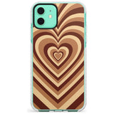 Latte Heart Illusion Impact Phone Case for iPhone 11