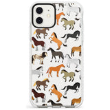 Horse Pattern Impact Phone Case for iPhone 11