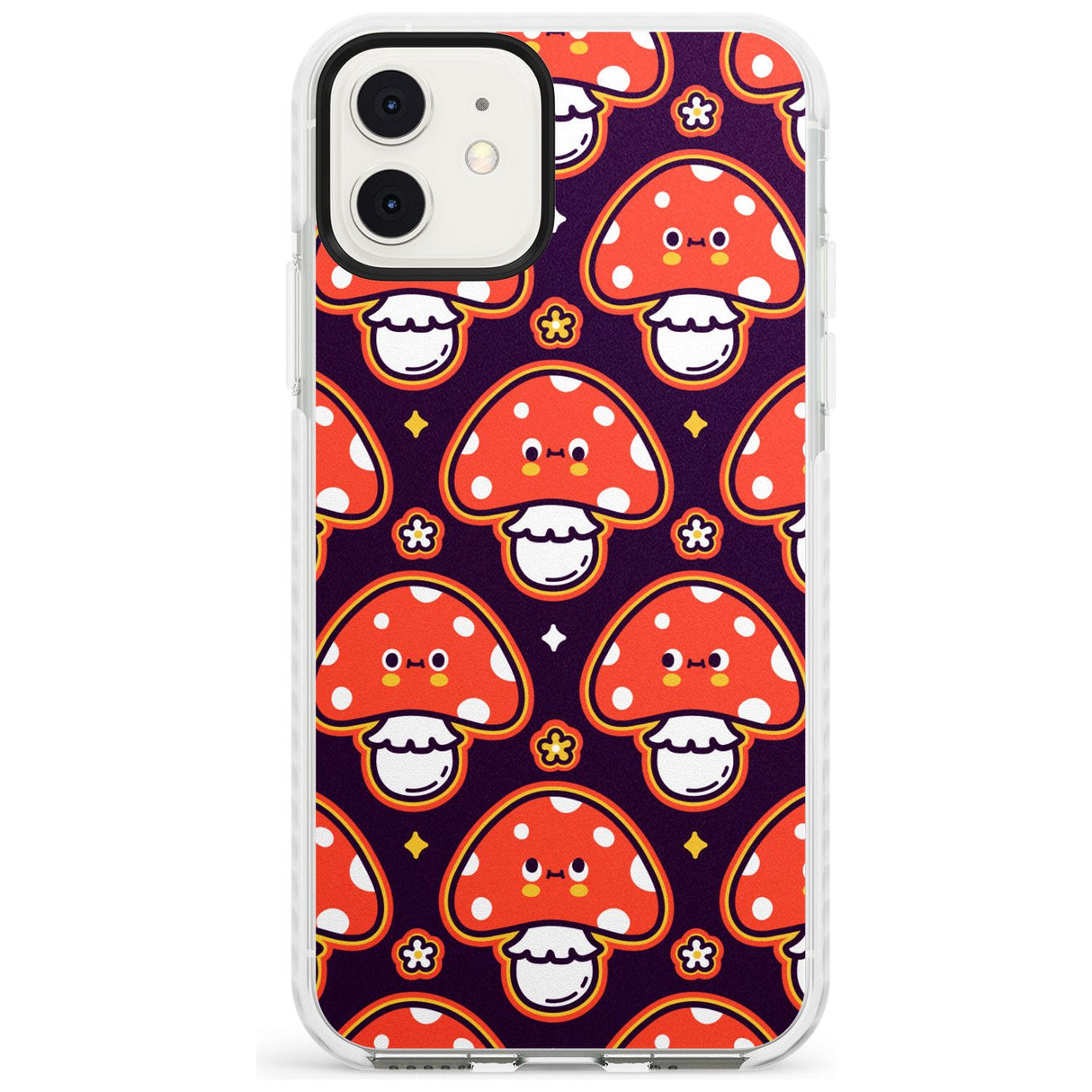 Mushroom Kawaii Pattern Impact Phone Case for iPhone 11