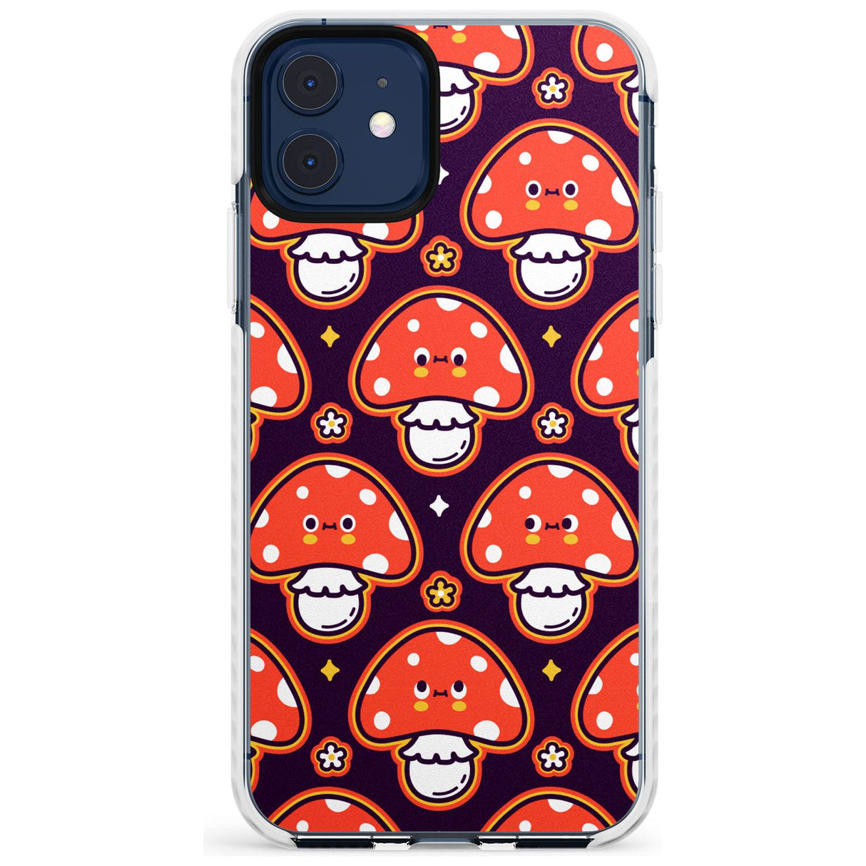 Mushroom Kawaii Pattern Impact Phone Case for iPhone 11