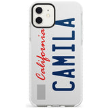 California License Plate Slim TPU Phone Case for iPhone 11