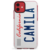 California License Plate Slim TPU Phone Case for iPhone 11