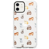 Cute Cat Pattern - Clear Slim TPU Phone Case for iPhone 11