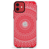 Large White Mandala Transparent Design Slim TPU Phone Case for iPhone 11