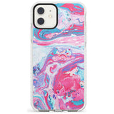 Pink, Blue & Purple Marbled Paper Pattern