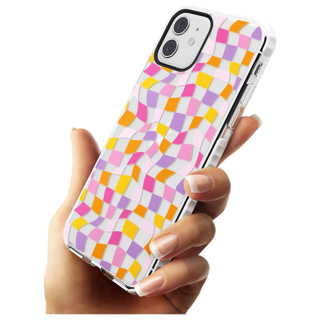 Wonky Squares Pattern Impact Phone Case for iPhone 11